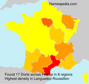 Surname Dorte in France Surname Dorte in France
