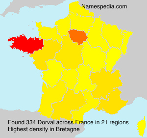 Surname Dorval in France Surname Dorval in France