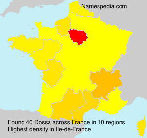 Surname Dossa in France Surname Dossa in France