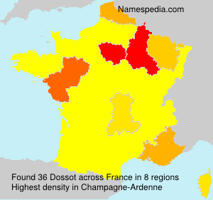 Surname Dossot in France Surname Dossot in France