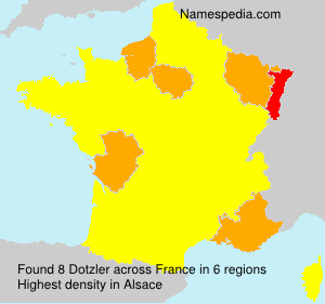 Surname Dotzler in France Surname Dotzler in France