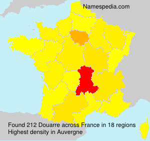 Surname Douarre in France