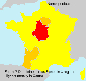Surname Doubinine in France Surname Doubinine in France