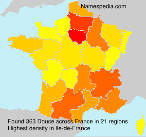 Surname Douce in France Surname Douce in France