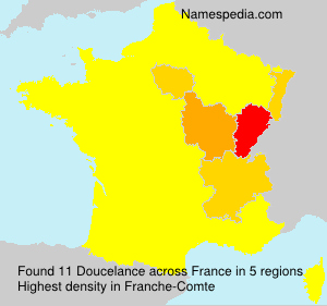 Surname Doucelance in France Surname Doucelance in France