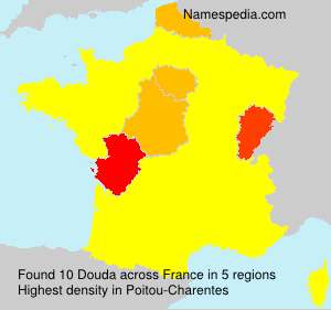 Surname Douda in France Surname Douda in France