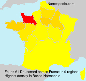 Surname Douesnard in France Surname Douesnard in France