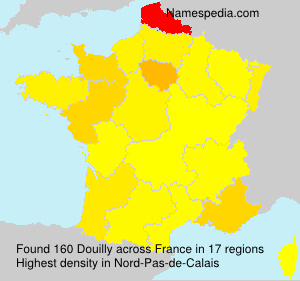 Surname Douilly in France Surname Douilly in France
