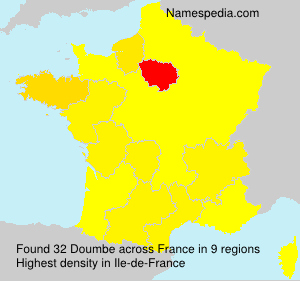 Surname Doumbe in France Surname Doumbe in France