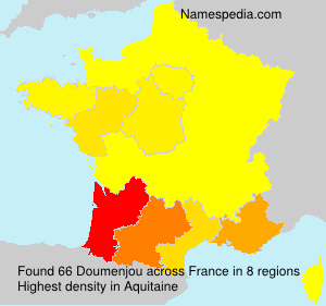 Surname Doumenjou in France Surname Doumenjou in France