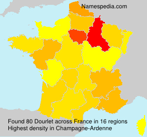 Surname Dourlet in France Surname Dourlet in France