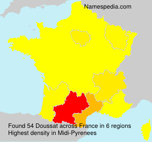 Surname Doussat in France Surname Doussat in France
