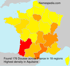 Surname Dousse in France Surname Dousse in France