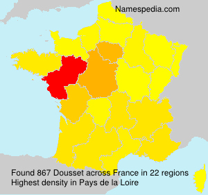 Surname Dousset in France Surname Dousset in France