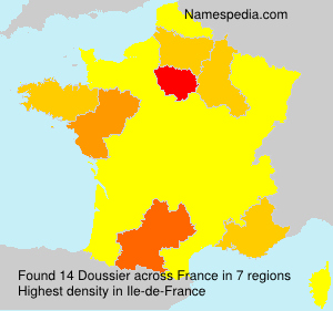 Surname Doussier in France Surname Doussier in France