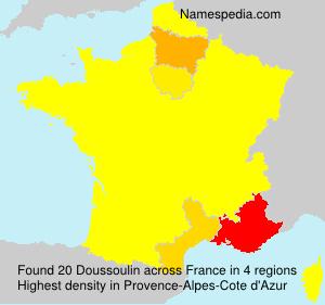 Surname Doussoulin in France Surname Doussoulin in France