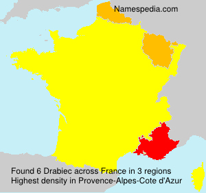 Surname Drabiec in France Surname Drabiec in France