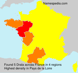Surname Drala in France Surname Drala in France