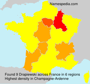 Surname Drapiewski in France Surname Drapiewski in France