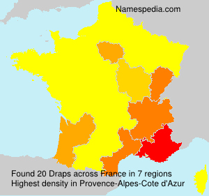 Surname Draps in France Surname Draps in France