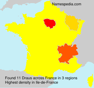 Surname Draus in France Surname Draus in France