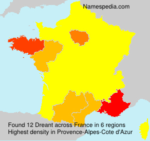 Surname Dreant in France Surname Dreant in France