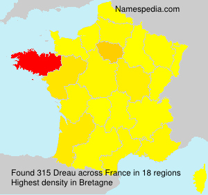 Surname Dreau in France Surname Dreau in France