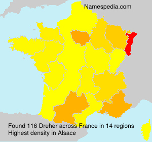 Surname Dreher in France Surname Dreher in France