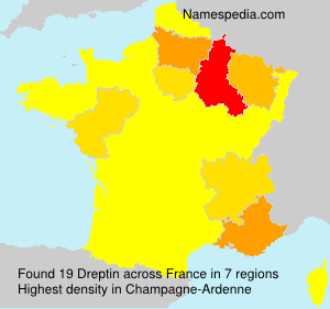 Surname Dreptin in France Surname Dreptin in France