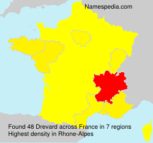 Surname Drevard in France Surname Drevard in France