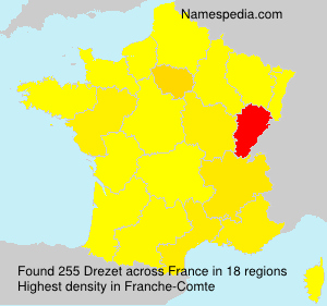 Surname Drezet in France Surname Drezet in France