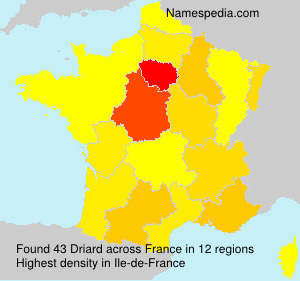 Surname Driard in France Surname Driard in France