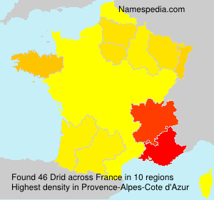 Surname Drid in France Surname Drid in France