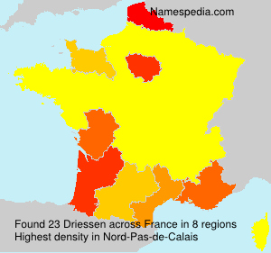 Surname Driessen in France Surname Driessen in France