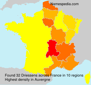 Surname Driessens in France Surname Driessens in France
