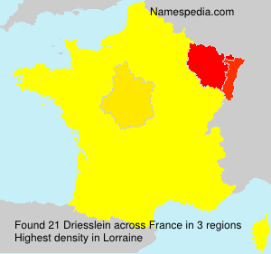 Surname Driesslein in France Surname Driesslein in France