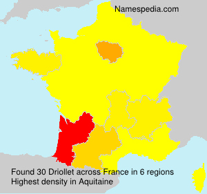 Surname Driollet in France Surname Driollet in France