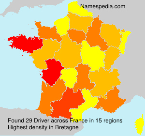 Surname Driver in France Surname Driver in France