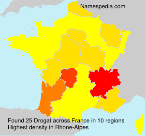 Surname Drogat in France Surname Drogat in France