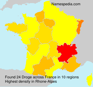 Surname Droge in France Surname Droge in France