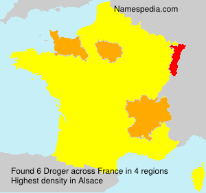 Surname Droger in France Surname Droger in France