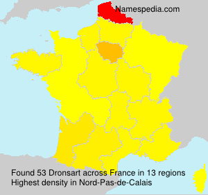 Surname Dronsart in France Surname Dronsart in France