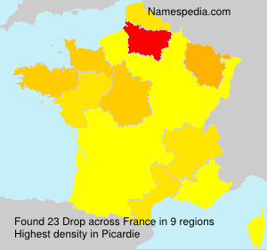 Surname Drop in France Surname Drop in France