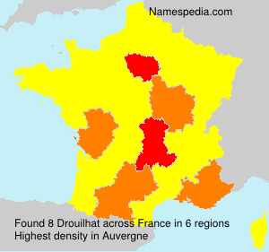 Surname Drouilhat in France Surname Drouilhat in France