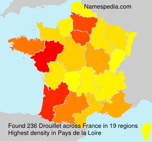 Surname Drouillet in France Surname Drouillet in France