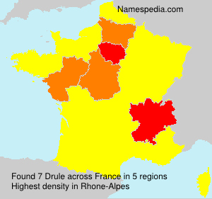 Surname Drule in France Surname Drule in France