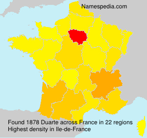 Surname Duarte in France Surname Duarte in France