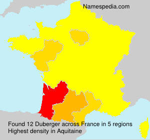Surname Duberger in France Surname Duberger in France