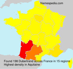 Surname Dubertrand in France Surname Dubertrand in France