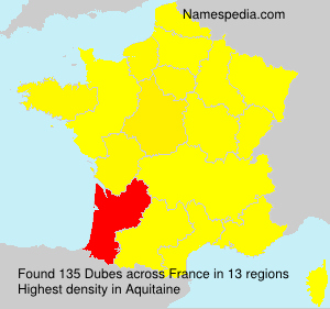Surname Dubes in France Surname Dubes in France